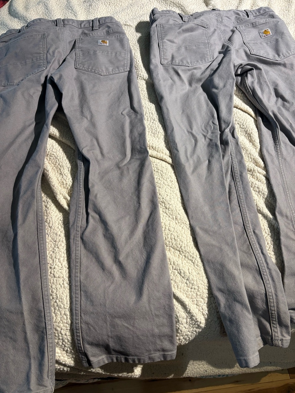 Carhartt Men's Gray Work Cargo Pants - Light Slate